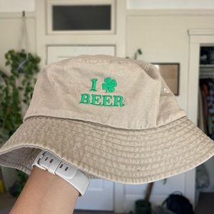 I Love beer bucket hat